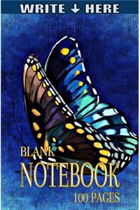 Write Here Blank Notebook