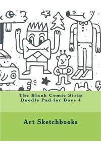 The Blank Comic Strip Doodle Pad for Boys 4