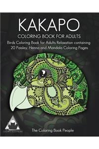 Kakapo Coloring Book For Adults