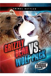 Grizzly Bear vs. Wolf Pack