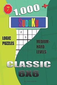 1,000 + Sudoku Classic 6x6