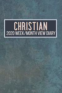 CHRISTIAN 2020 Week/Month View Diary