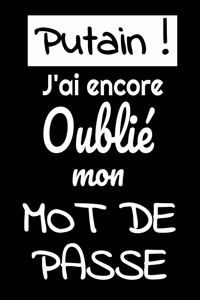 Putain j'ai encore oublié mon mot de passe