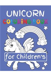 Unicorn Coloring Book for Children's