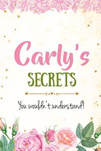 Carly's Secrets personalized name notebook for girls and women