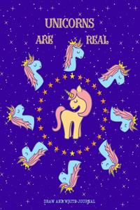 Draw and Write Journal Unicorns Are Real