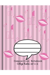 Composition Notebook - College Ruled, 8.5 x 11