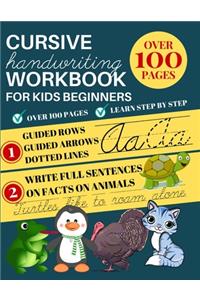 Cursive Handwriting Workbook For Kids Beginners