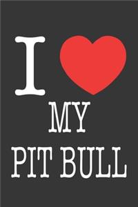 I Heart My Pit Bull Notebook