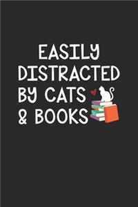 Easily Distracted By Cats & Books