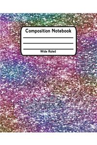 Composition Notebook: Composition Notebook Wide Ruled V28