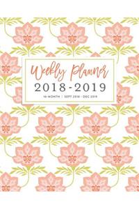 Weekly Planner 2018 - 2019, 16 Month