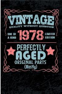 Vintage Quality Without Question One of a Kind 1978 Limited Edition Perfectly Aged Original Parts Mostly