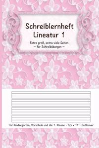 Schreiblernheft Lineatur 1