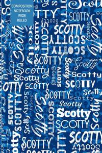 Scotty Composition Notebook Wide Ruled