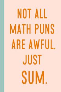 Not All Math Puns Are Awful, Just Sum