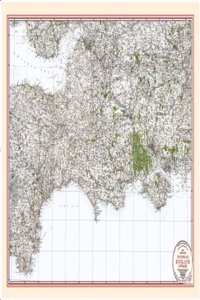 Central South - Coloured Victorian Map 1897: No. 8 (Victorian Maps, England and Wales 1897 S.)