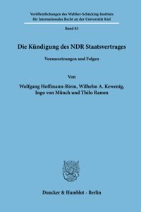 Die Kundigung Des Ndr Staatsvertrages