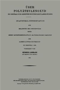 Über Polyäthylenoxyd