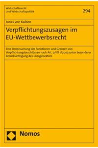 Verpflichtungszusagen Im Eu-Wettbewerbsrecht