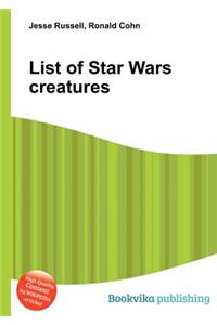 List of Star Wars Creatures