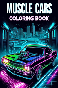 muscle cars Coloring book