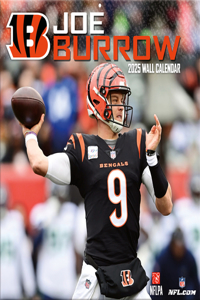 Cincinnati Bengals Joe Burrow 2025 12x12 Player Wall Calendar