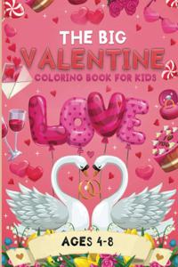 big valentine coloring book for kids