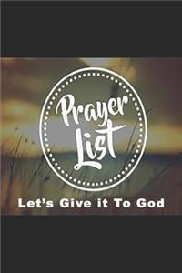 Prayer List