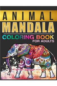 Animal Mandala Coloring Book For Adults
