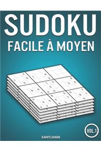 Sudoku facile à moyen: 400 Sudokus facile à moyen solutions incluses (Vol. 1)