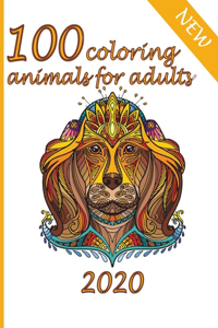 100 coloring animals for adults