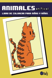 Animales en Pixel Libro de Colorear para Niñas y Niños