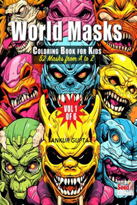 World Masks Coloring Book for Kids