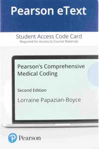 Pearson Etext Pearson's Comprehensive Medical Coding -- Access Card