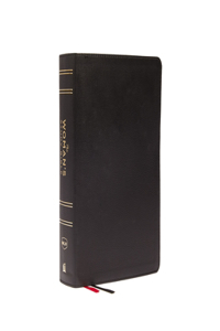 The Nkjv, Woman's Study Bible, Genuine Leather, Black, Red Letter, Full-Color Edition, Thumb Indexed