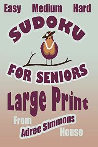Easy Medium Hard Sudoku For Seniors Large Print