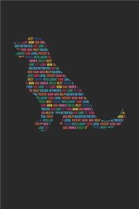 Golden Retriever Notebook 'Word Cloud' - Gift for Golden Retriever Lovers - Golden Retriever Journal
