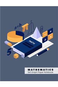 MATHEMATICS 5x5 Graph Paper Notebook