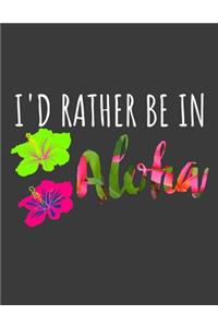 I'd rather be in Aloha