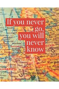 If You Never Go You Will Never Know Travel Planner