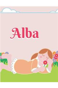 Alba Personalized Sketchbook Journal Notebook