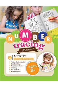 Number Tracing Practice! Activity for Study & Teaching.