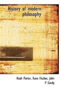 History of Modern Philosophy
