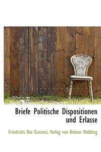 Briefe Politische Dispositionen Und Erlasse