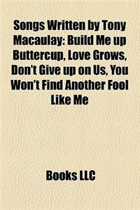 Songs Written by Tony Macaulay