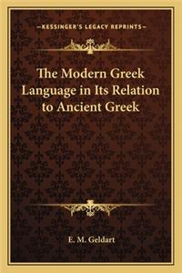 Modern Greek Language in Its Relation to Ancient Greek