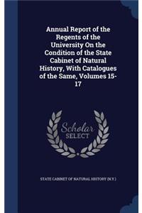 Annual Report of the Regents of the University On the Condition of the State Cabinet of Natural History, With Catalogues of the Same, Volumes 15-17
