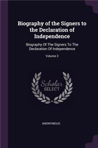 Biography of the Signers to the Declaration of Independence