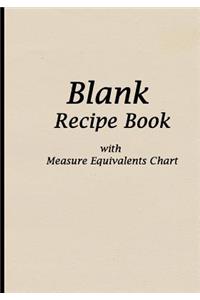 Blank Recipe Book